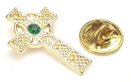 Celti cross with emerald stone - celti,
