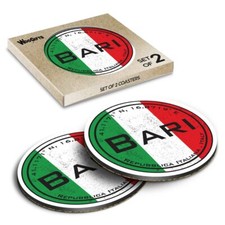 Round MDF Coaster Bari Italy