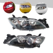 Black Halogen Headlights Assy