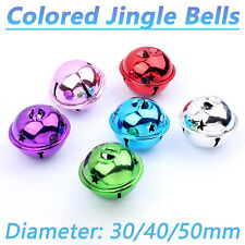 Metal Jingle Bells DIY Charms Craft 30/40/50mm Christmas Bells All Colours Bells
