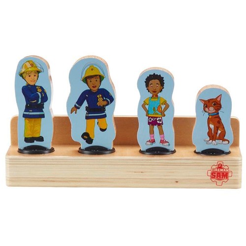 Wooden fireman sam figure - wooden,