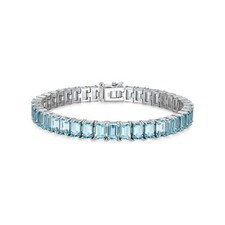 25 TGW Lab Created Emerald Cut