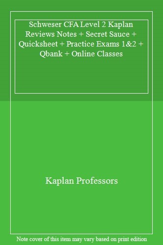 Schweser cfa level kaplan - schweser,