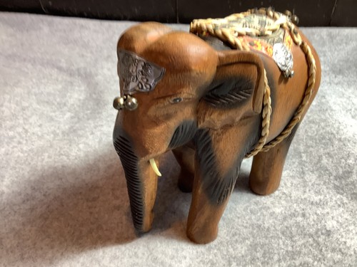 Hand carved wooden elephant - hand,