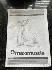Maxi Muscle Multi-Home Gym Equipment. Excellent Condition With Instructions