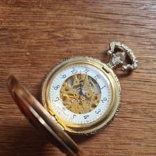 Metal Gents Half Hunter Giani-Giorgio Pocket Watch Working 
