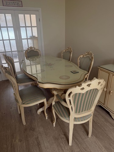 Italian hand painted dining - hand,