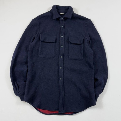 Adam kimmel wool shirt - navy, s