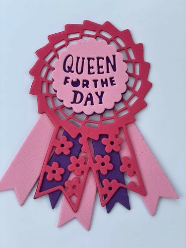 Large rosette die - large, card