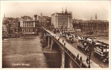 London Bridge Valentines RPPC