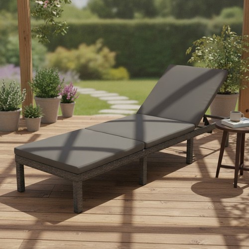 Rattan sun lounger outdoor - lounger,