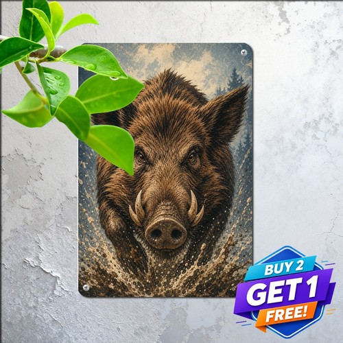 Wild boar charge illustration - boar,