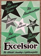 EXCELSIOR Motorcycle Range Sales Brochure 1956 AUTOBYK Talisman COURIER++