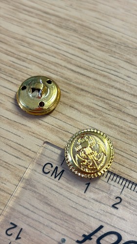 Gold buttons blazer jacket