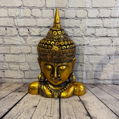 50cm gold head shoulder buddha - head,