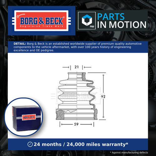 Joint boot fits daihatsu - cv,