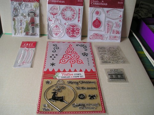 Christmas clear stamps - 6,