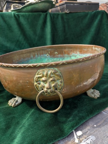 Antique copper brass - antique, pot