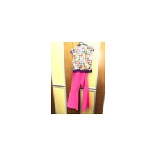 Childs 70's Disco Girl Fancy Dance Ex Hire Fancy Dress Costume Age 11-12 Years