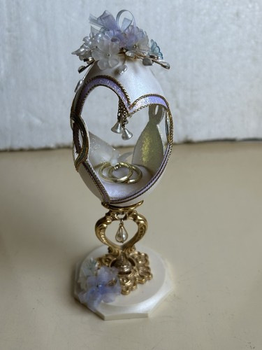 Real goose egg carved - goose,