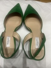 L.K.Bennett Mint Leaf Suede Larissa  Slingback  Court Shoes RRP £195