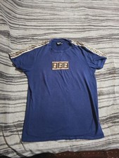 Fendi Men's T-shirt Blue Medium
