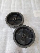 QUALCAST ELECTRIC LAWN RAKE AND SCARIFIER YT6702 PAIR OF WHEELS
