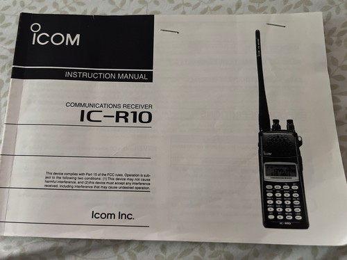 Icom r10 instruction - icom,