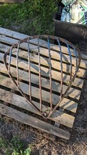 antique cast iron hay feeder for livestock/equestrian 