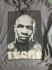 DOLCE & GABBANA MIKE TYSON HOODIE SWEATER GREY SIZE 48