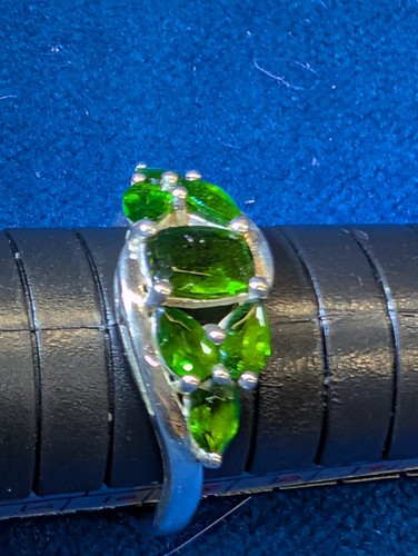 Russian green diopside - green,