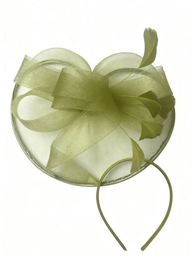Large wedding fascinator - wedding,