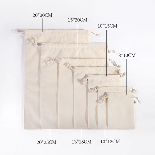 10pcs cotton drawstring - cotton,