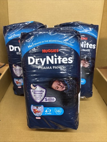 Packs huggies drynites - 3, of