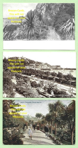 J214 devon three postcards - devon,