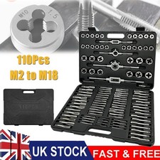 110Pc Tap & Die Set Bearing