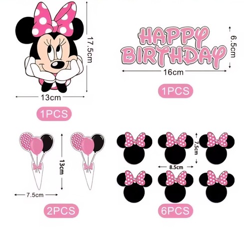 Pcs minnie mouse cake - 10,