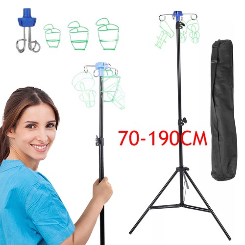 Portable pole drip bag - pole,
