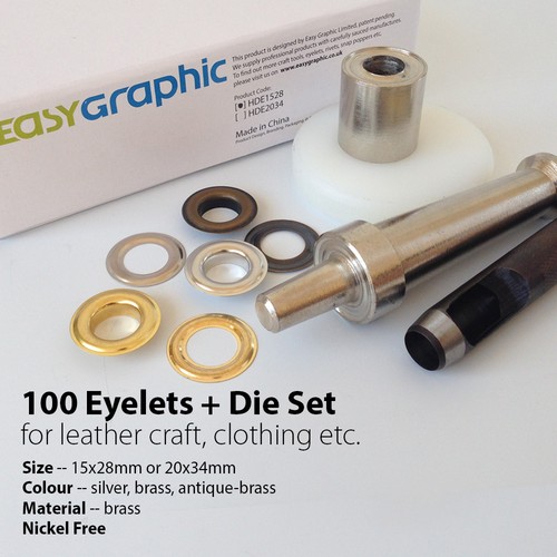100 large big - eyelets, punch