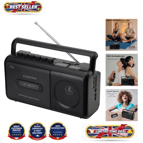 Retro boombox cassette - cassette, player
