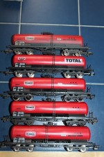 5 LIMA TEXACO TWIN BOGIE 8 WHEEL TANKER WAGONS OO GAUGE UNBOXED