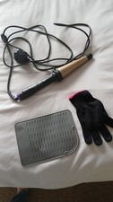 Hair Curling Wand, Tongs, with Protective Mat and Glove.