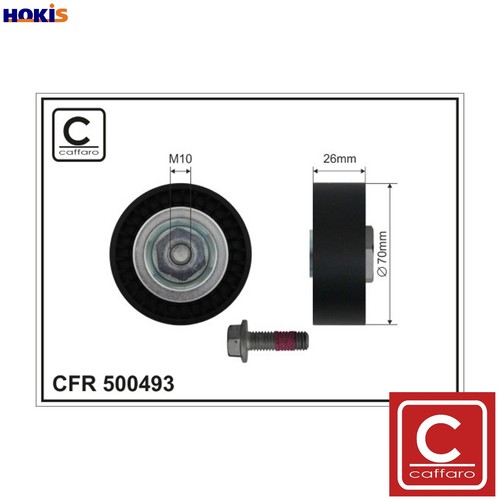 Deflectionguide pulley vribbed - deflectionguide,