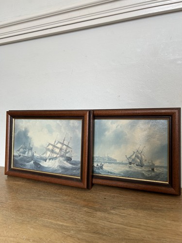 Pair vintage framed - vintage,
