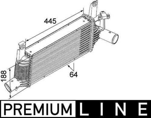Charger intercooler mahle fits - intercooler,