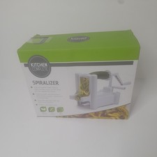 KITCHEN CRAFT COMPLETE SPIRALIZER -MANUAL 3 CHANGEABLE BLADES- RIBBONS SPIRALS