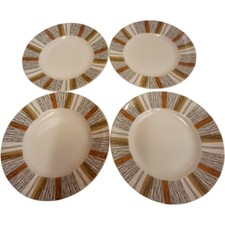 Midwinter Fine Tableware Geometric Pattern Tea Plates Set of 4