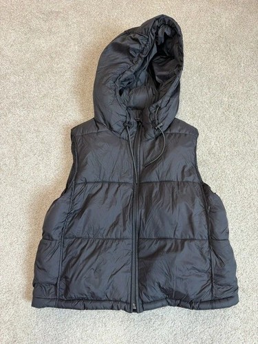 Black quilted puffer - uk, 12/14