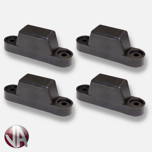 Rubber top hat buffer door - 4, x