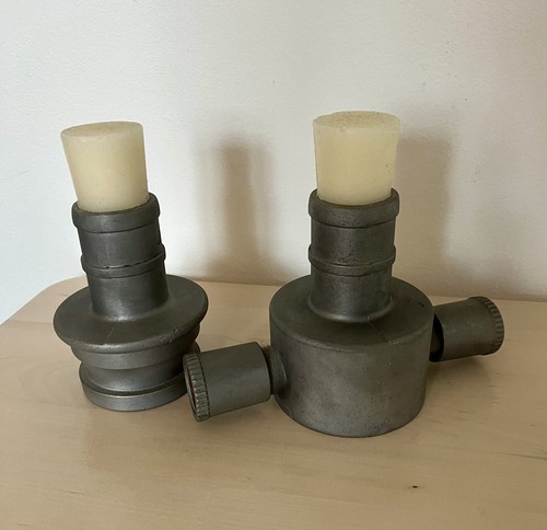 Firefighter candle holders